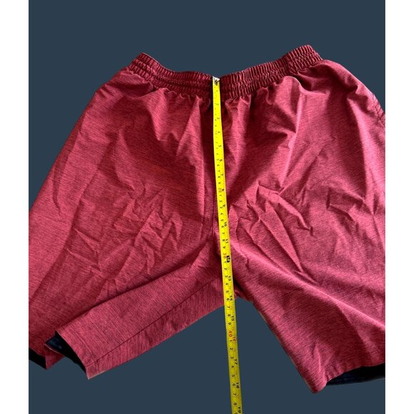 Adidas Mens Red Heathered Athletic Shorts Size XL - Picture 4 of 6